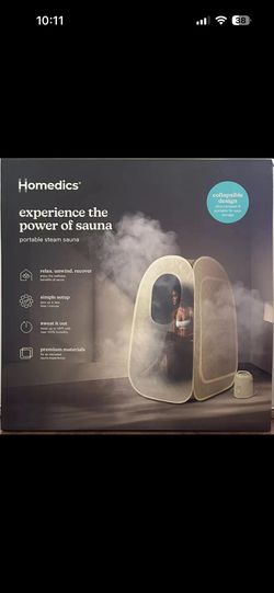 Homedics® experience the power of sauna portable steam sauna