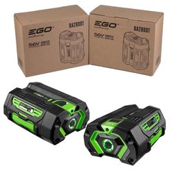 TWO (2) BRAND NEW GENUINE OEM EGO BA2800T 56V 5.0Ah Lithium Battery Packs