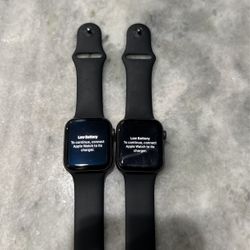 Two Apple Watches. 