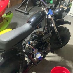 Mini Bike With Mikuni Vm 22 Carb, Also A Exhaust Pipe And Push Throttle