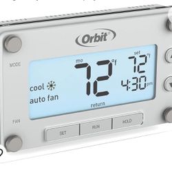 Orbit 83521 Clear Comfort 7 day Programmable Thermostat with Large, Easy-to-Read Display, White