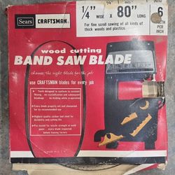2 vintage Craftsman band saw blades