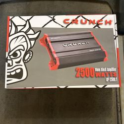 CRUNCH 2500 Watts 1 Channel Bass Amplifier With Original Bass Knob Included