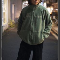 Military Tactical Green Fleece Jacket, Small 