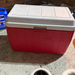 48 Quart Red Coleman Cooler