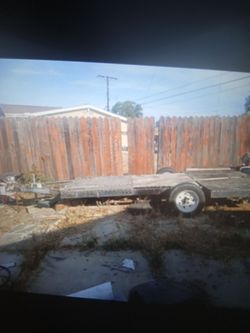 Trailer. Flat utility. New tires. Needs lights fixed.