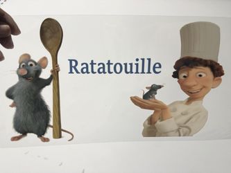 Ratatouille Chef Linguine And Rat Remy UV Sticker