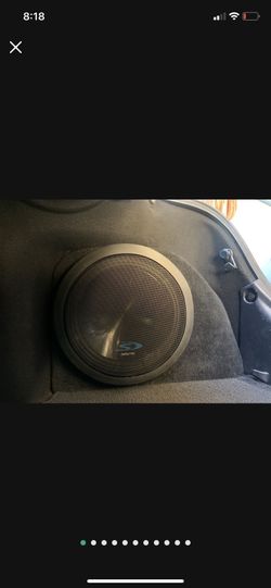2018 Toyota Camry Fiberglass Alpine Subwoofer 12” With Rockford Amp