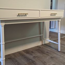 White Desk with Drawers $70