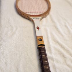 Vintage Wooden Tennis Racket With Case