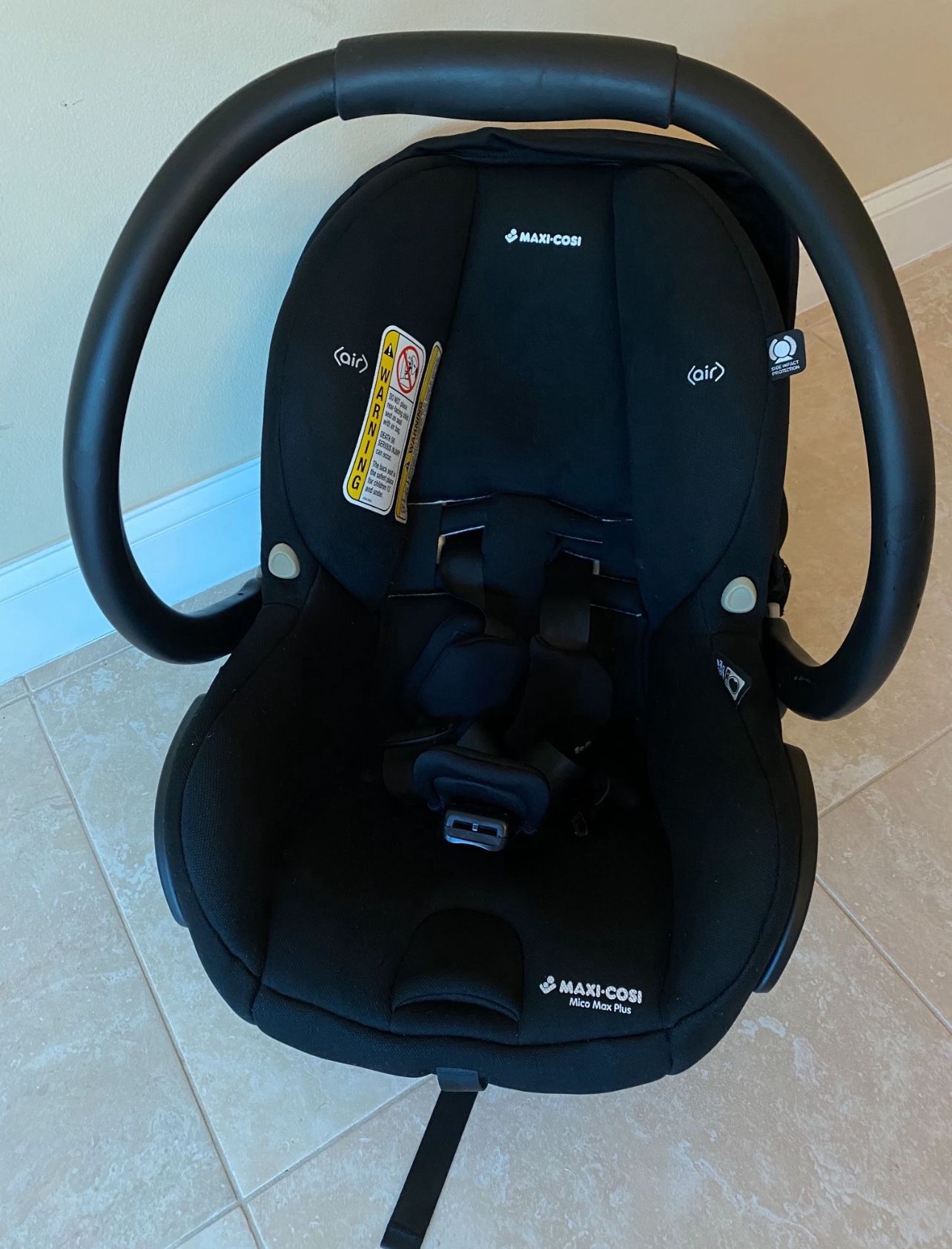 No Flame Retardants!! Maxi-Cosi Mico Xp Max Infant Car Seat Essential Black Purecosi