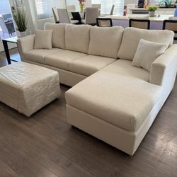 Brand New Cream Sectionals In Stock 