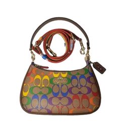 Coach Teri Rainbow Shoulder Bag