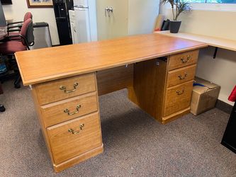 Double Pedestal Staff/Office Desk  |  Office Move Sale