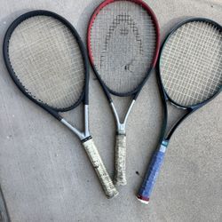 3 Tennis Rackets