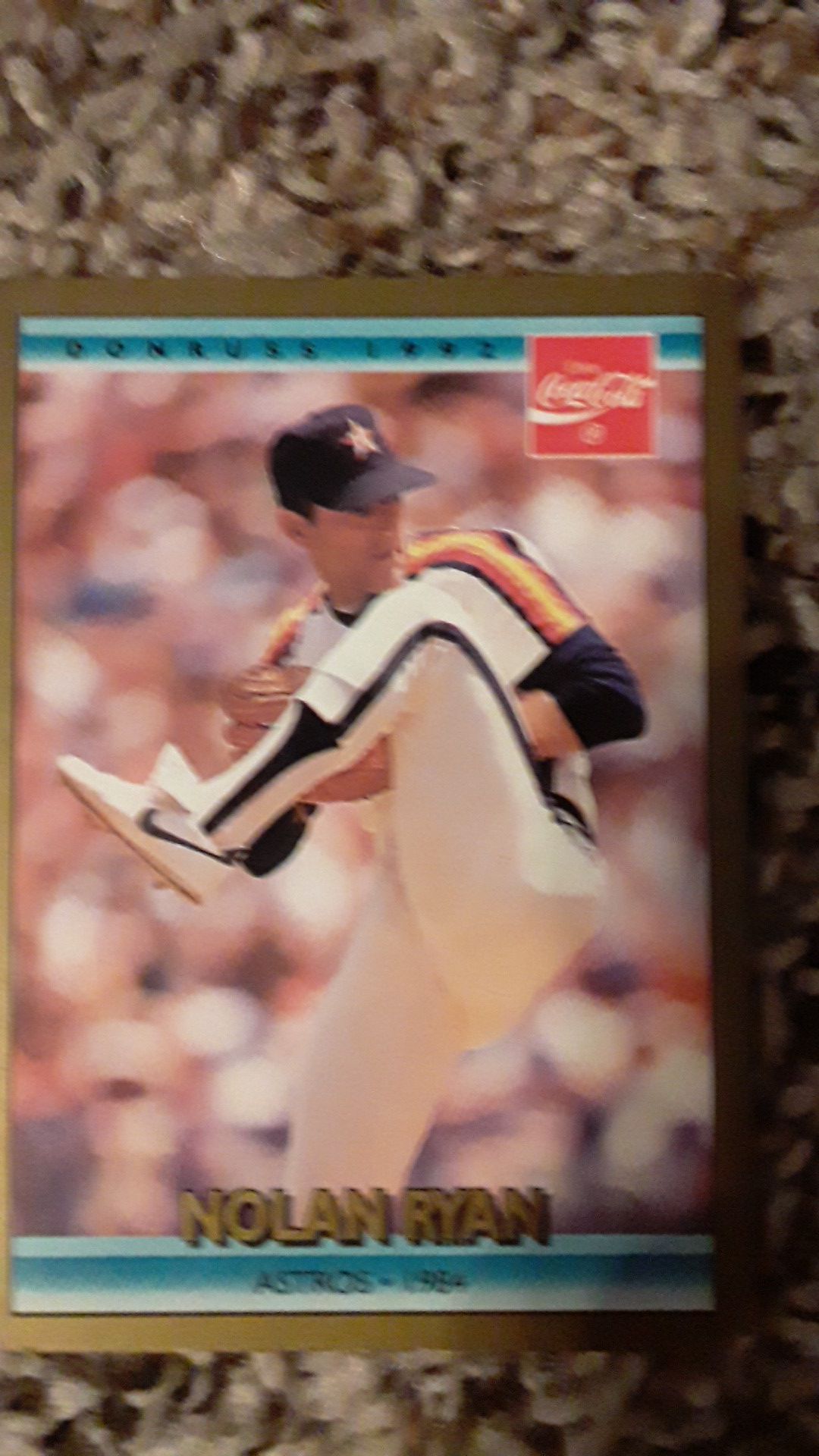Nolan Ryan Baseball Card Astros 1984