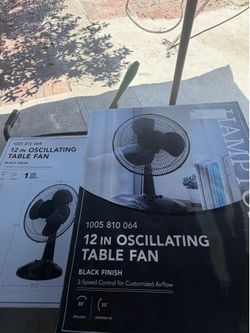 12 inch Oscillating table fan