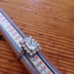 .925 Solitaire Ring Size 8 