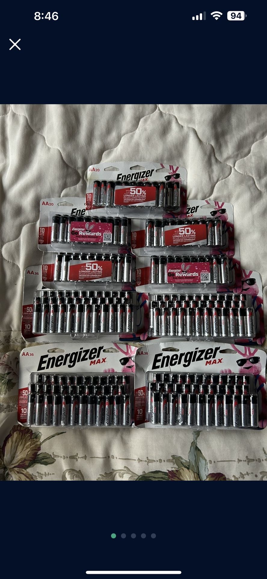 9 AA BATTERIES BUNDLE