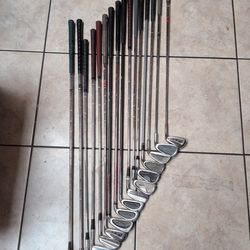 Complete Golf Club Set w/ Bag - Wilson Irons + Driver & Woods"