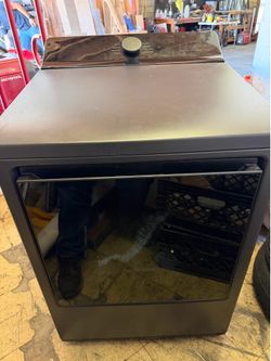 LG 7.3 Cu. Ft. Smart Gas Dryer w/ EasyLoad Door – Matte Black (DLG8401BE)