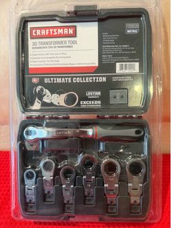 Craftsman 3D transformer tool set professional Metric Lifetime warranty Collection  7 pieces Not sale in the store Ablo español $90 for 1 set