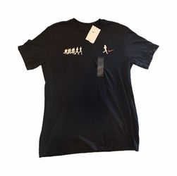 Nike Men Dri-Fit running black athletic shirt NWT