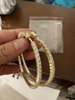 Karol G Gold Plated  925 Hoops New 