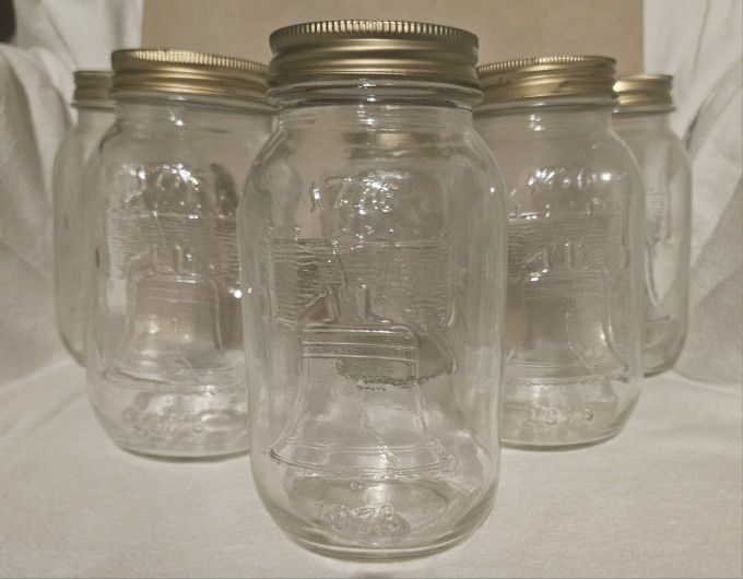 Vintage Bicentennial 1(contact info removed) Canning Jar Set