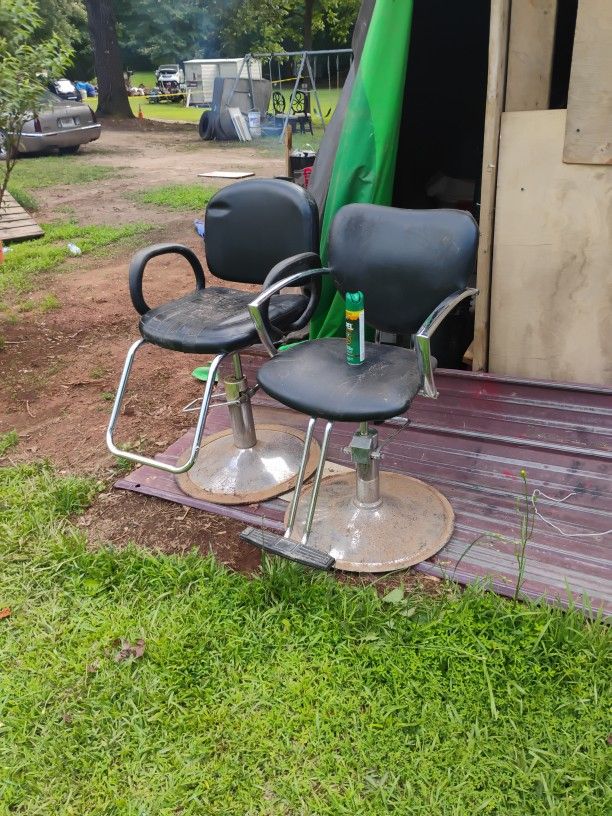 2 Barber Chairs $25 Each
