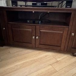 TV Stand With Drawers and Cabinets 