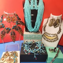 #2127, VTG LOT,  ZUNI, NAVAJO, TURQUOISE, 12 ITEMS
