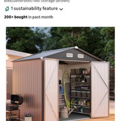 brand new 7.4x5.3 Galvanized aluminum shed