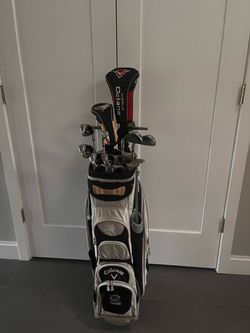 Callaway clubs and golf bag
