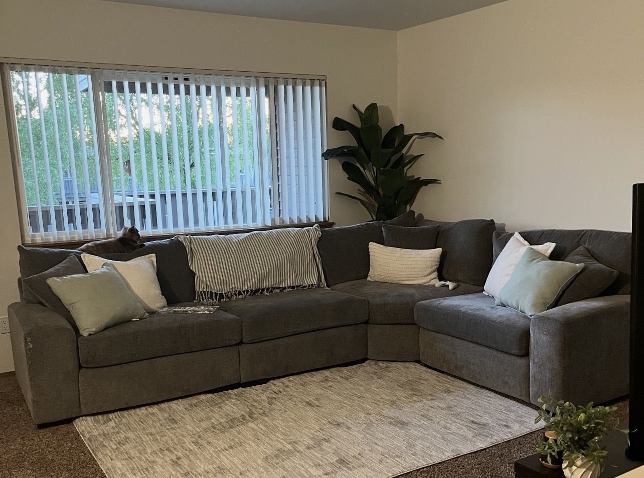 Large Gray Sectional/Sofa