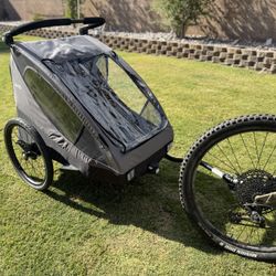 Jeep Everest 2-in-1 Child Bike Trailer And Stroller (2 Seater)