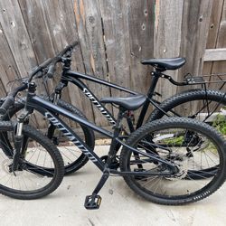 Pair Of Specialized Mountain Bikes 25” And 27.5”