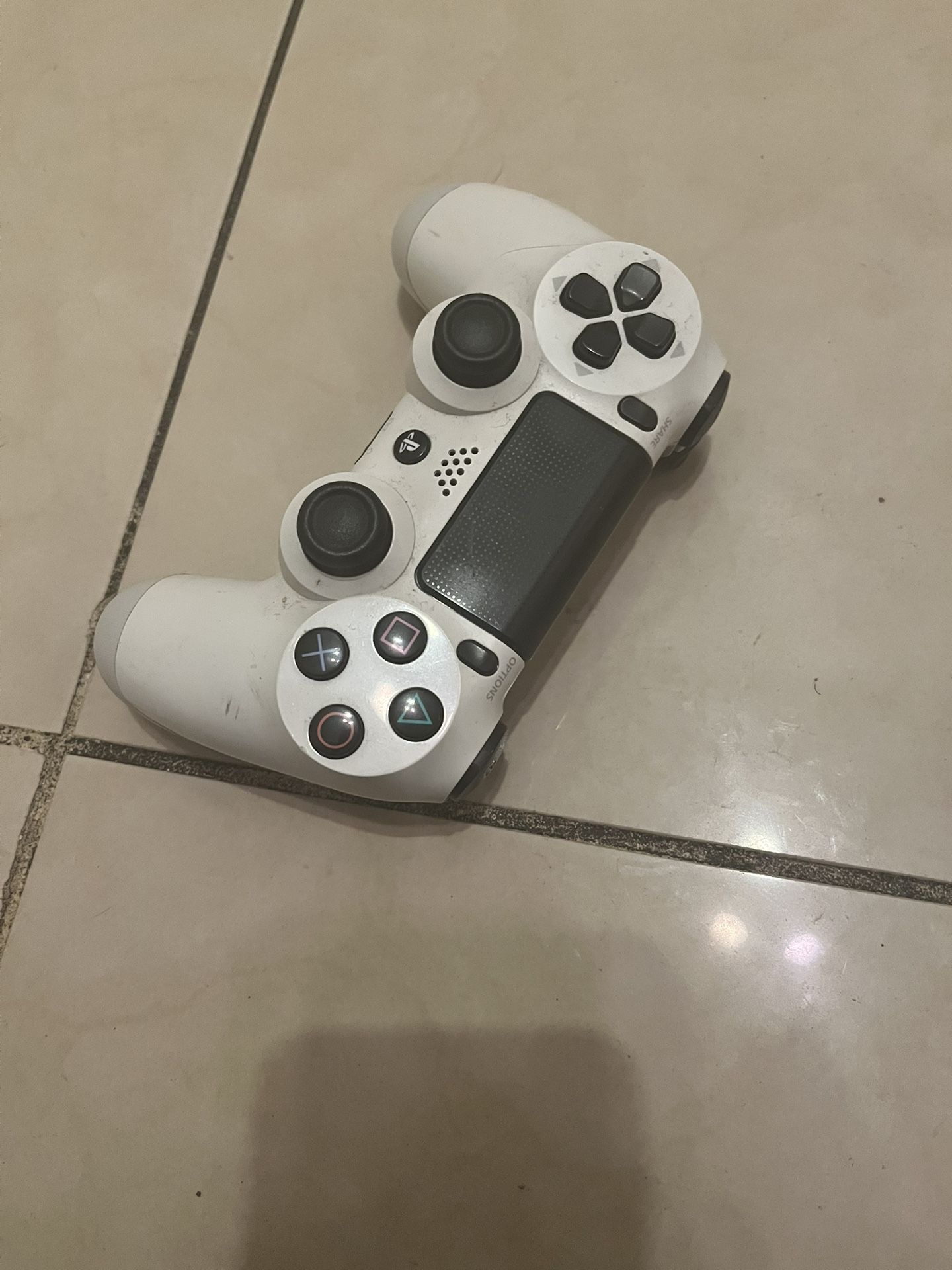 White PS4 Controller