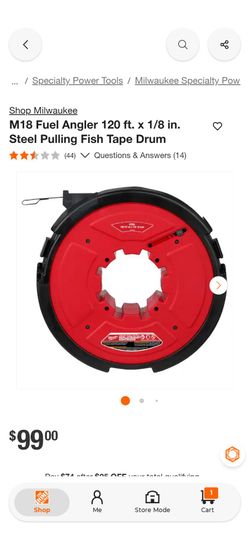 Milwaukee fish tape drum