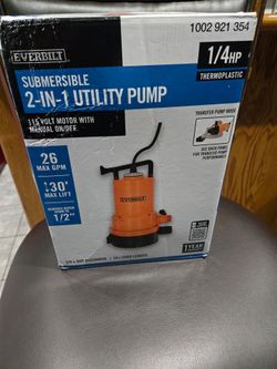 Submersible 2 in 1 Utility Pump