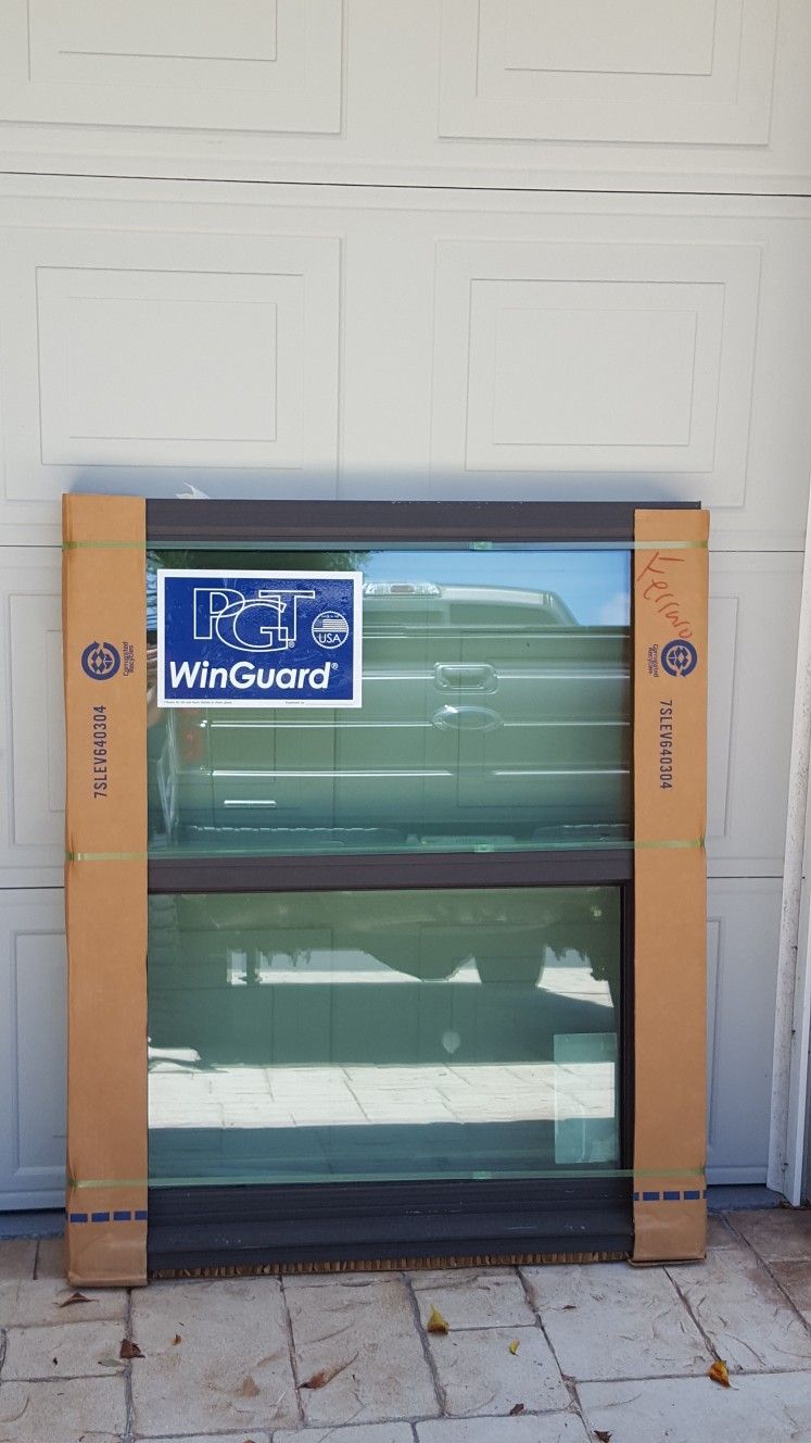 Brand New 37W x 49H PGT Impact Vinyl Window