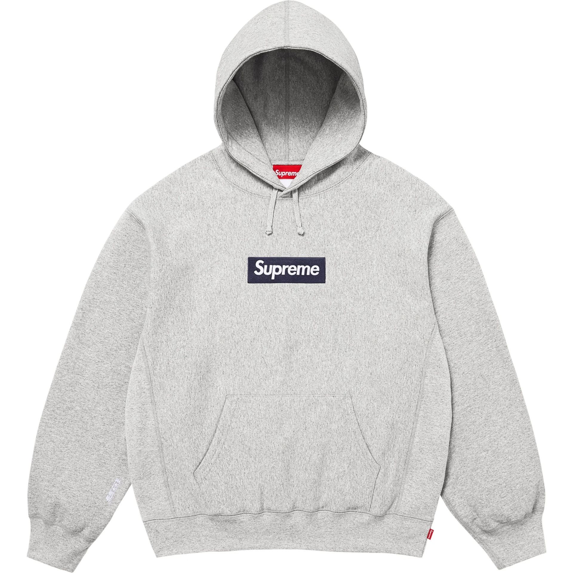 Supreme Box Logo Hoodie Heather Grey SZ XL FW25