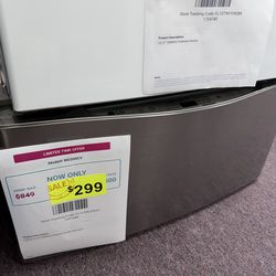 LG 27"  and 29’ SideKick Pedestal Washer silver and white