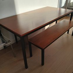 Dining Room TABLE AND 2 BENCHES 