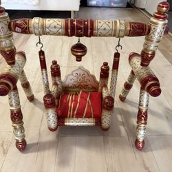 Hand-Painted Krishna Jhula (Decorative Swing)