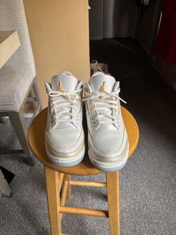 Air Jordan 3 White Gold Sneakers