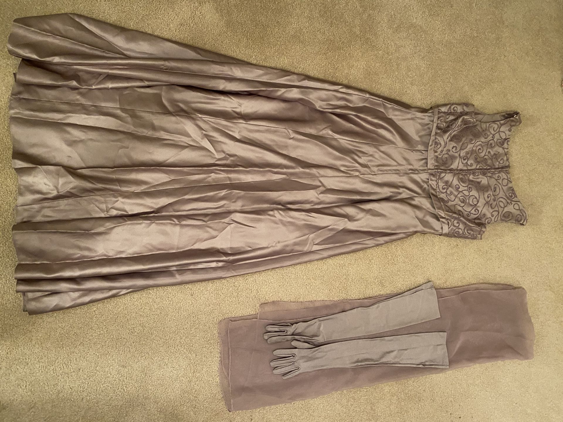 FREE A-Line Dress with Scarf & Gloves