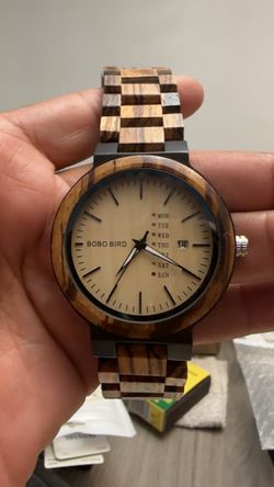 BOBO BIRD Wooden Watch with Day/Date