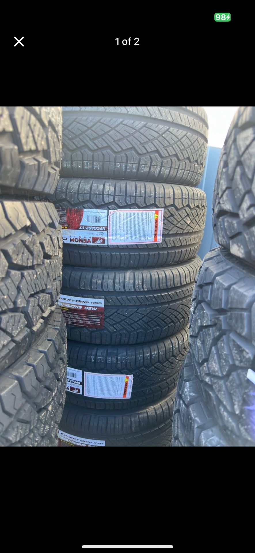 235/45/19 Venom Covert Grip ASP Tires