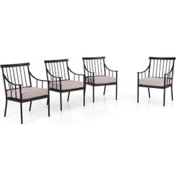 SOPHIE AND WILLIAMS Outdoor Patio Dining Chair Set Of 4